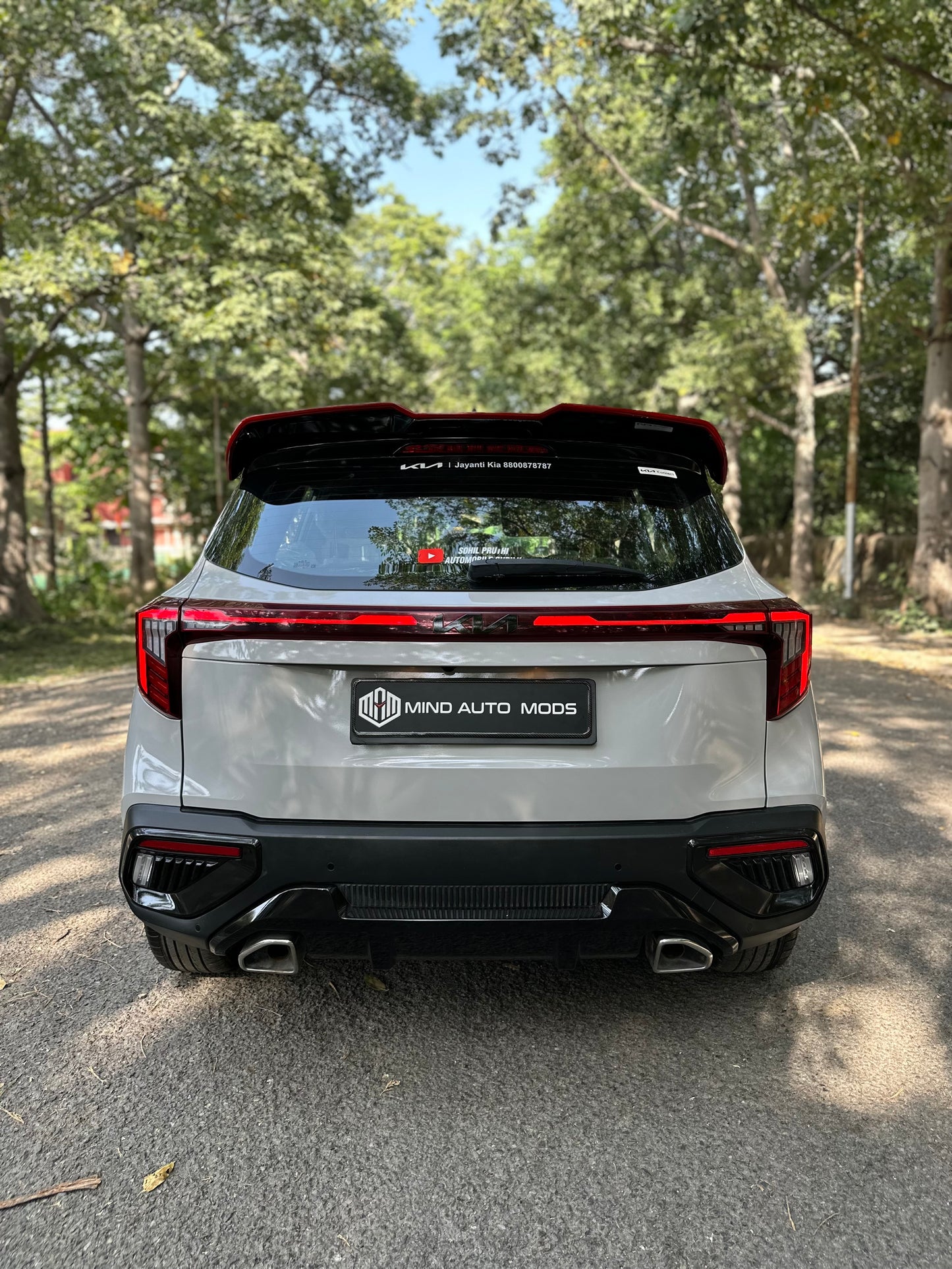 SELTOS DEDICATED ABS BATMAN REAR SPOILER