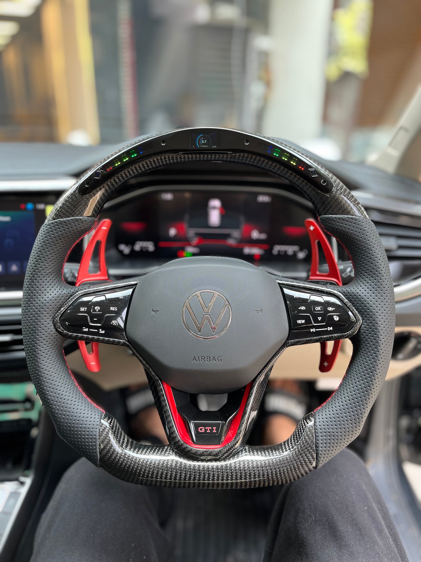 VIRTUS (MK8) ORIGINAL CARBON FIBER LED STEERING WHEEL