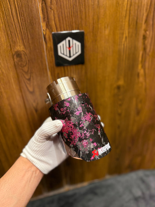 SINGLE EXHAUST TIP (PINK FORGED CARBON FIBER)