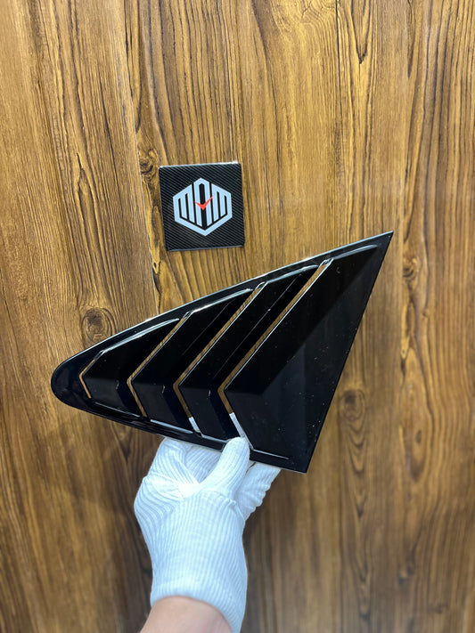 VW VIRTUS SIDE WINDOW LOUVER (BLACK)