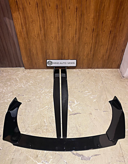 UNIVERSAL SPLITTER KIT GLOSS BLACK/CF DIPPED