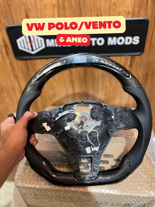 POLO/VENTO ORIGINAL CARBON FIBER LED STEERING