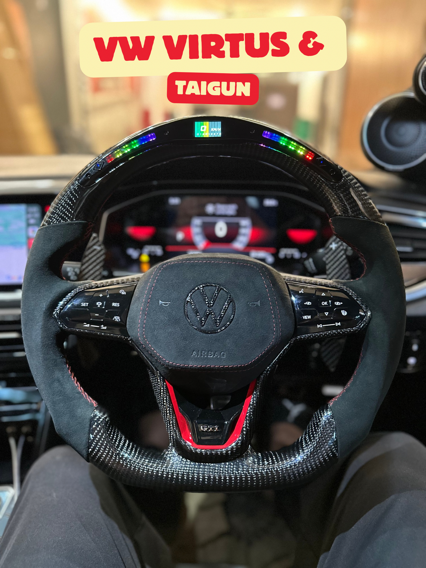 VIRTUS MK8 CARBON LED STEERING